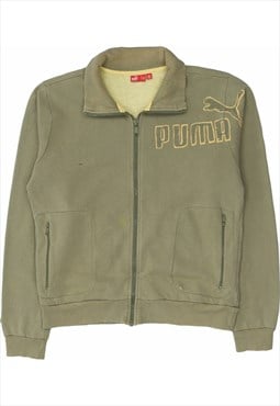 Vintage 90's Puma Fleece Spellout Zip Up
