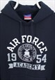 CHAMPION HOODIE / JUMPER IN NAVY COLOUR, US ACADEMY, VINTAGE