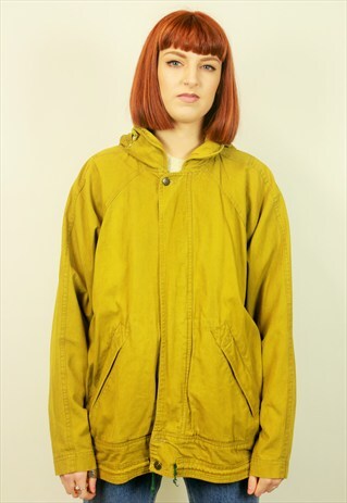 VINTAGE MUSTARD BOMBER JACKET