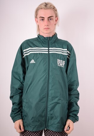 ADIDAS MENS VINTAGE ULV JACKET XXL GREEN 90S