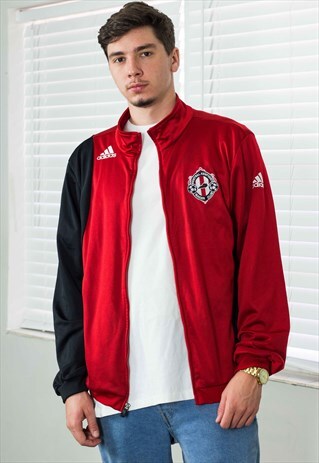 VINTAGE ADIDAS JACKET LOGO 90S L 16.5