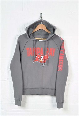 Vintage NFL Tampa Bay Buccaneers Hoodie Sweatshirt Grey S