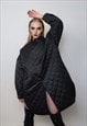 OVERSIZE QUILTED BOMBER JACKET THIN GOTHIC CATWALK COAT