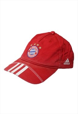 Vintage Adidas FC Bayern Munchen Red Baseball Cap Womens