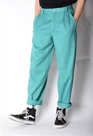 VINTAGE 80S MINT GREEN PANTS