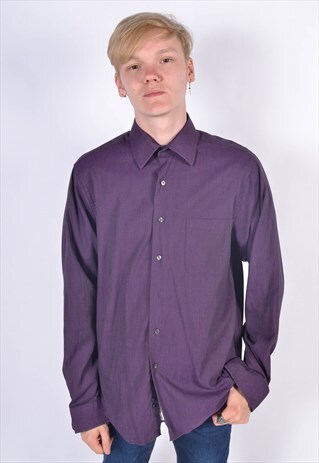 VINTAGE CALVIN KLEIN SHORT LONG SHIRT PURPLE
