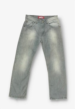Vintage levi's 505 straight leg boyfriend jeans grey BV20598