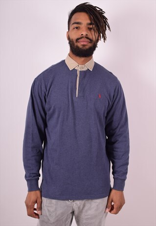 POLO RALPH LAUREN MENS VINTAGE POLO SHIRT SMALL 90S