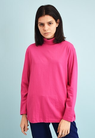 Y2K MINIMALIST TURLENECK OVERSIZED BASICS TOP