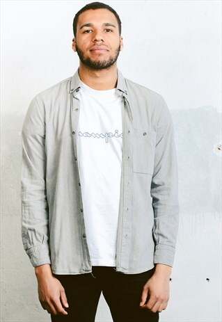 VINTAGE GREY MINIMALIST SHIRT