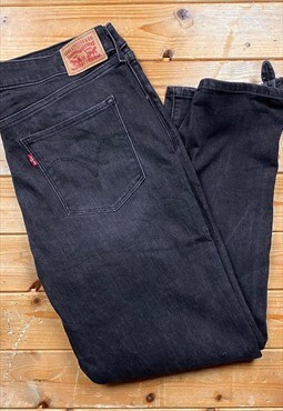 Vintage Levis black skinny denim jeans 35 x 28