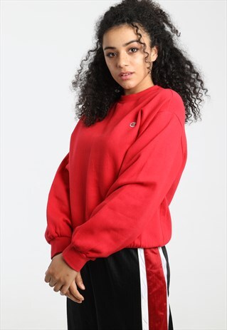 90S CHAMPION EMBROIDERED LOGO SWEATSHIRT