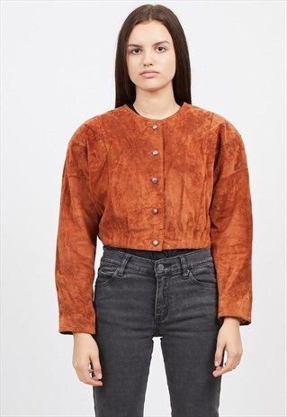 VINTAGE BROWN SAKI SUEDE JACKET