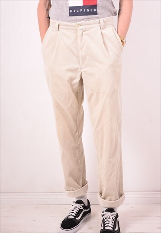 POLO RALPH LAUREN MENS VINTAGE CORDUROY TROUSERS W32 L32 90S