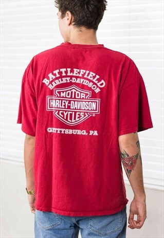 VINTAGE HARLEY-DAVIDSON T-SHIRT LOGO 90S XXL10.3