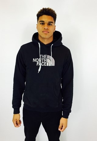 NORTH FACE BLACK EMBROIDERED HOODIE