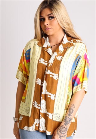 VINTAGE PATTERN SHIRT NS359