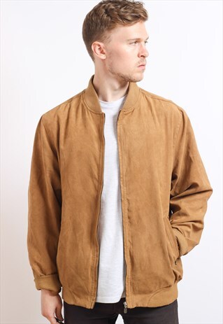 VINTAGE SUEDE BOMBER JACKET