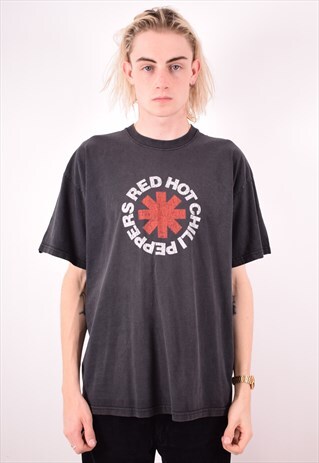 MENS VINTAGE RED HOT CHILI PEPPERS T-SHIRT TOP MEDIUM 90S