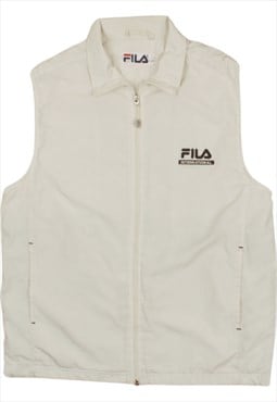 Vintage 90's Fila Gilet Vest Sleeveless Full Zip Up