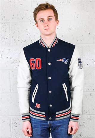 NFL PATRIOTS NO. 60 VARSITY JACKET