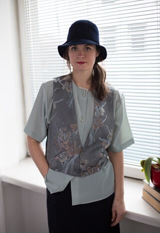 VINTAGE 80'S GREY/BLACK VEST