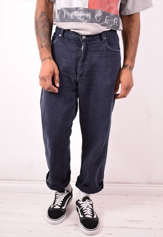 GUESS MENS VINTAGE JEANS W40 L27 BLUE 90S
