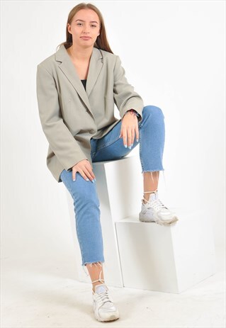 VINTAGE BLAZER JACKET IN GREY