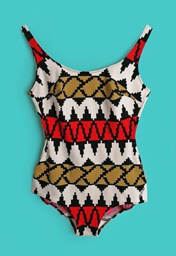 BENGER RIBANA Vintage 1960's Retro Swimsuit One-piece