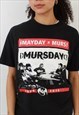 VINTAGE MAYDAY MURSDAY 2014 BLACK TOUR GRAPHIC T SHIRT