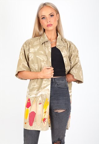 VINTAGE UNBRANDED PATTERN SHIRT S220