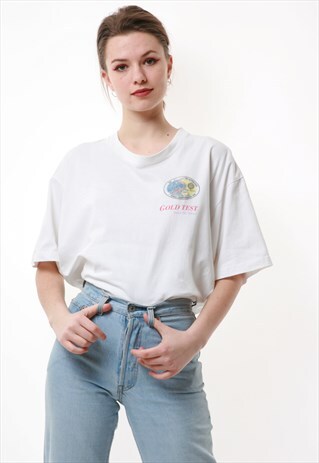 90S GRAPHIC OLDSCHOOL VINTAGE COTTON T-SHIRT 16832