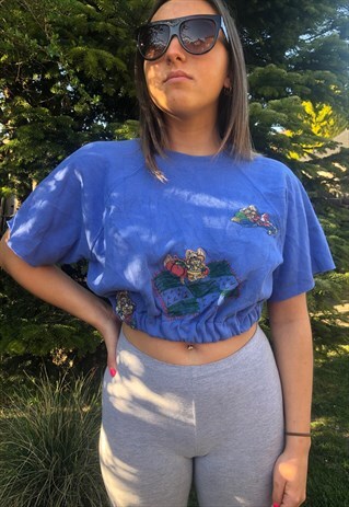 VINTAGE REWORKED CROPPED SWEATSHIRT