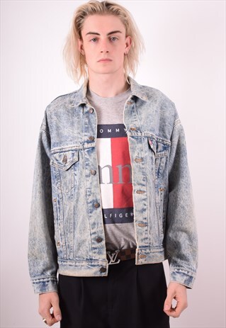 LEVI'S MENS VINTAGE DENIM JACKET MEDIUM BLUE 90S