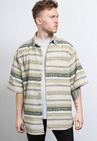 VINTAGE AZTEC PATTERNED SHIRT