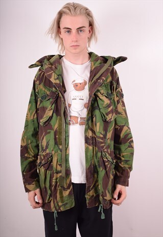 MENS VINTAGE MILITARY JACKET MEDIUM MULTI 90S