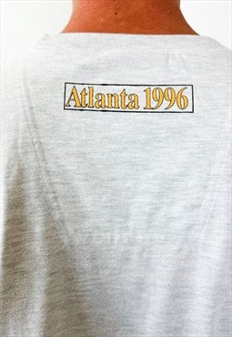 Vintage 1996 Atlanta grey t-shirts merchandise