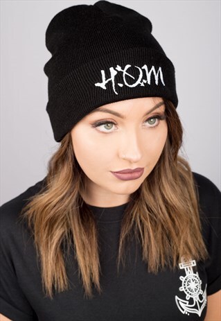 HOM LOGO BLACK BEANIE