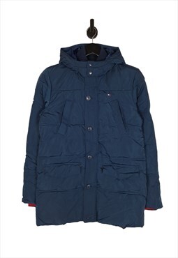 Tommy Hilfiger Puffer Jacket Size Small UK  10 Blue Women's