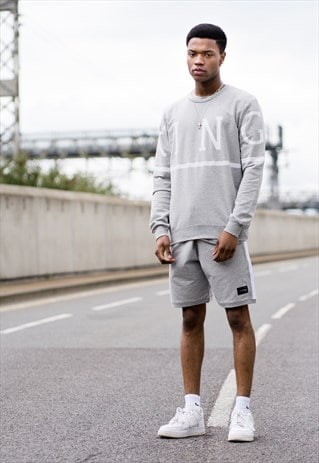 LEYTON SUMMER TRACKSET SWEATSHIRT - GREY