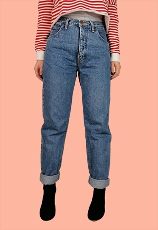 VINTAGE 80'S 90'S EDWIN HIGH WAIST MOM JEANS - W 31/ L 30
