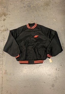 Vintage USA Varsity Bomber Jacket Company Logo 