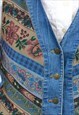 ST MICHAEL VINTAGE WAISTCOAT IN BOHO FESTIVAL STYLE VEST