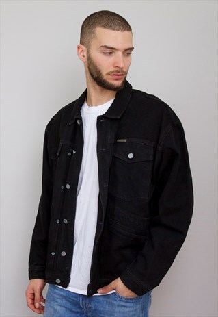 ICONIC 90'S BLACK DENIM JACKET