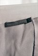 VINTAGE DKNY TROUSERS Y2K SILVER DONNA KARAN TAPERED PANTS