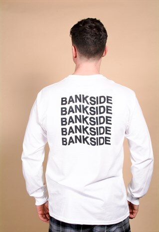 WHITE WAVY LONG SLEEVE