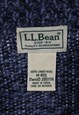 VINTAGE 90'S L.L.BEAN JUMPER / SWEATER KNITTED NAVY BLUE