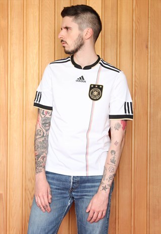 VINTAGE 1990S WHITE ADIDAS FOOTBALL SHIRT