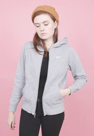 VINTAGE GREY NIKE HOODIE /R14072