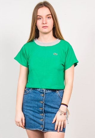 LACOSTE T-SHIRT CROP TOP